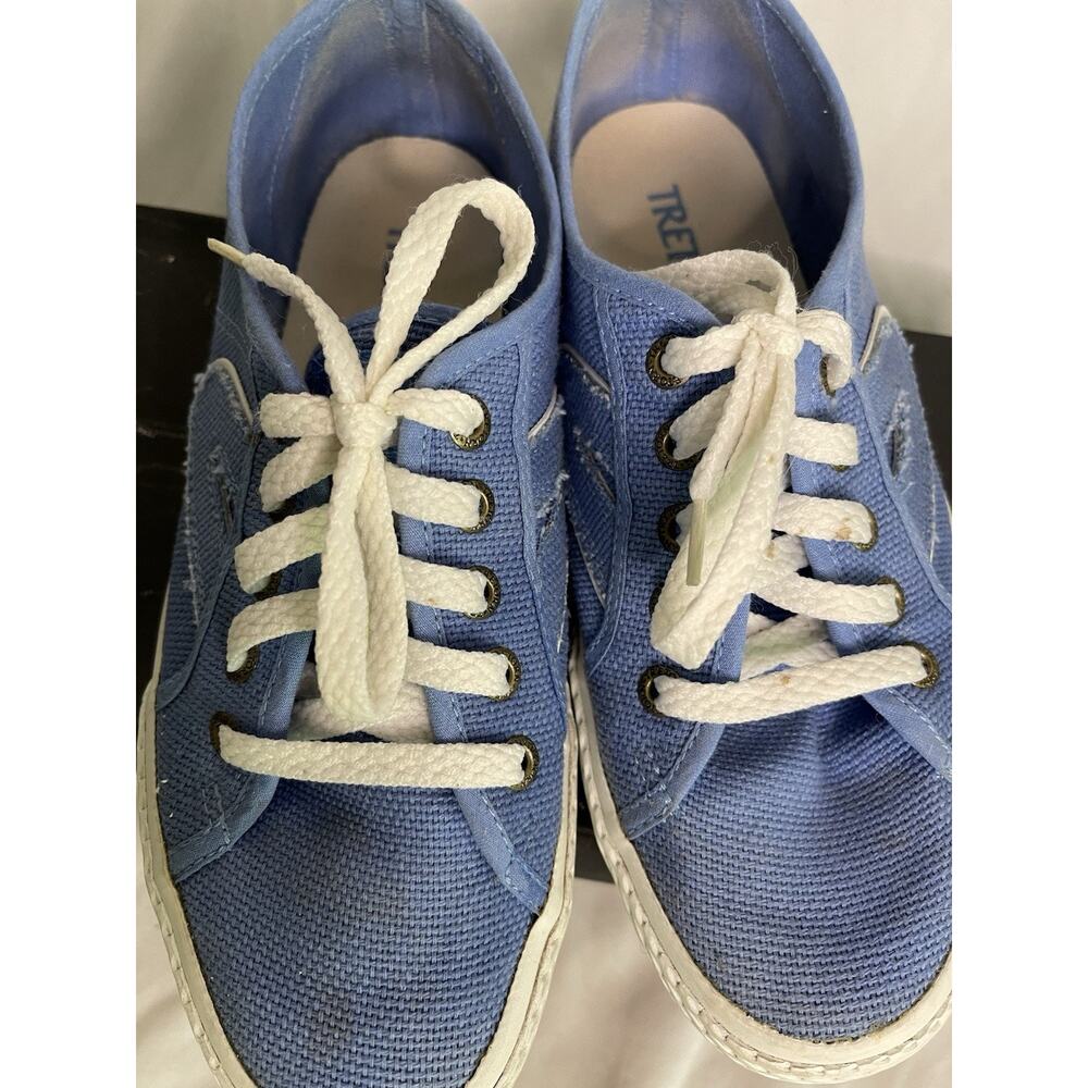 TRETORN Canvas Sneakers Women's 8.5 Shoes Blue Marina Lace-Up Athleisure Casual - Picture 7 of 11